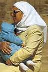 beduina con bambino